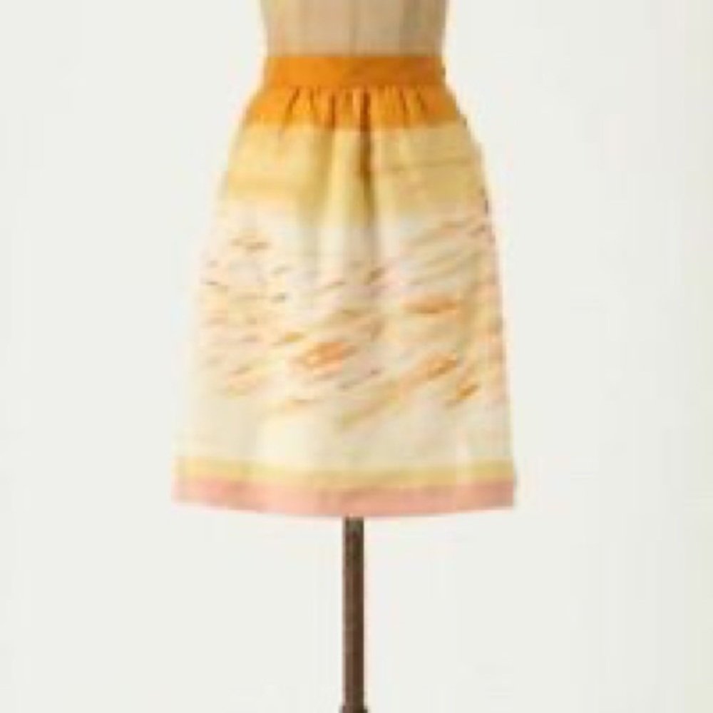 Anthropologie We Love Vera Goldfish bowl skirt